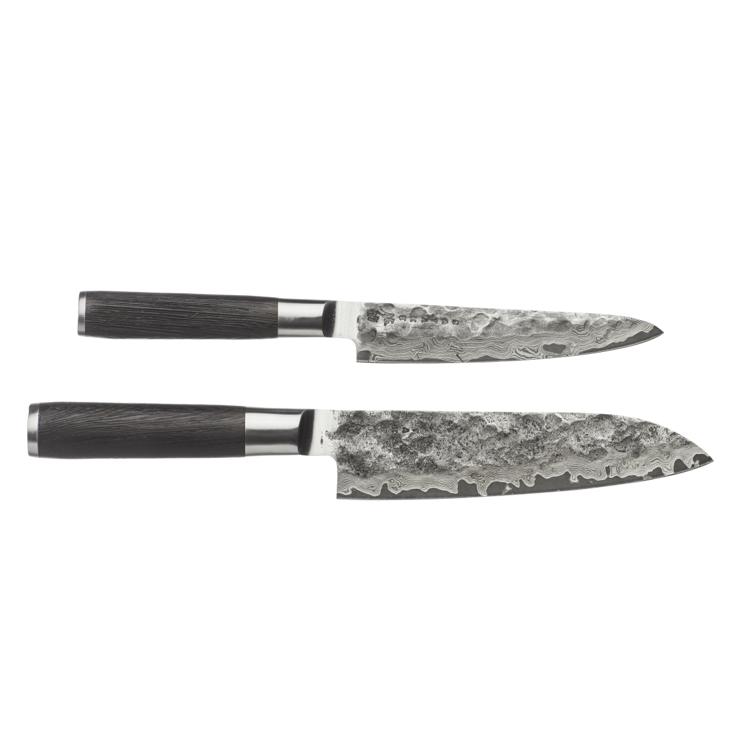 Satake Kuro Knife Set Santoku & Petty