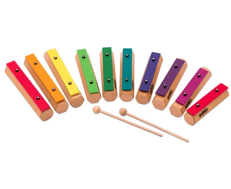 Set of 10 colorful sound blocks