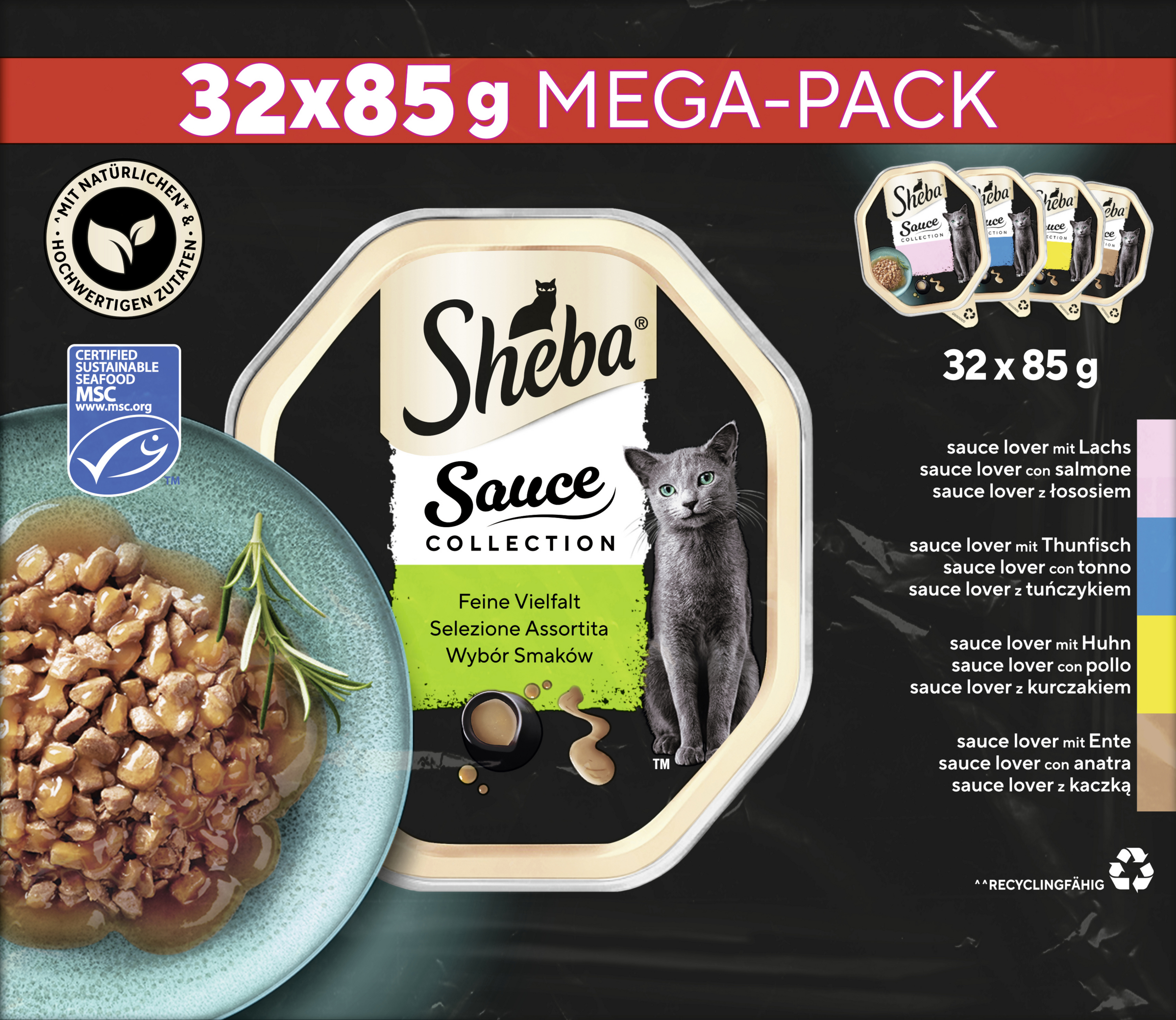 Sheba Sauce Collection Fine Variety Mega Pack