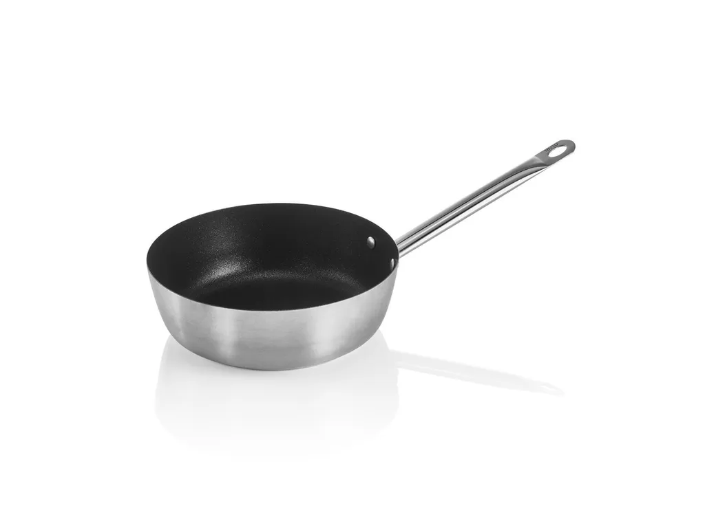 WAS GERMANY Sauteuse Cookware 21 with non-stick coating, Ø 24 cm, 2 liters, chrome-nickel steel 18/10