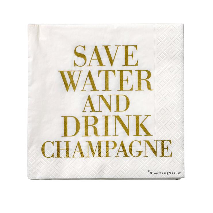 Bloomingville Save Water Napkins