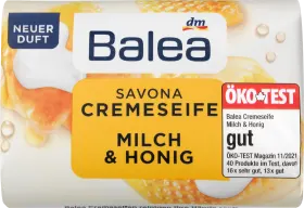 Balea Savona Cream Soap, Milk & Honey Bar of Soap, 150 g
