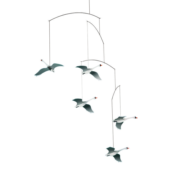 Flensted Mobiles Scandinavian Swans Mobile