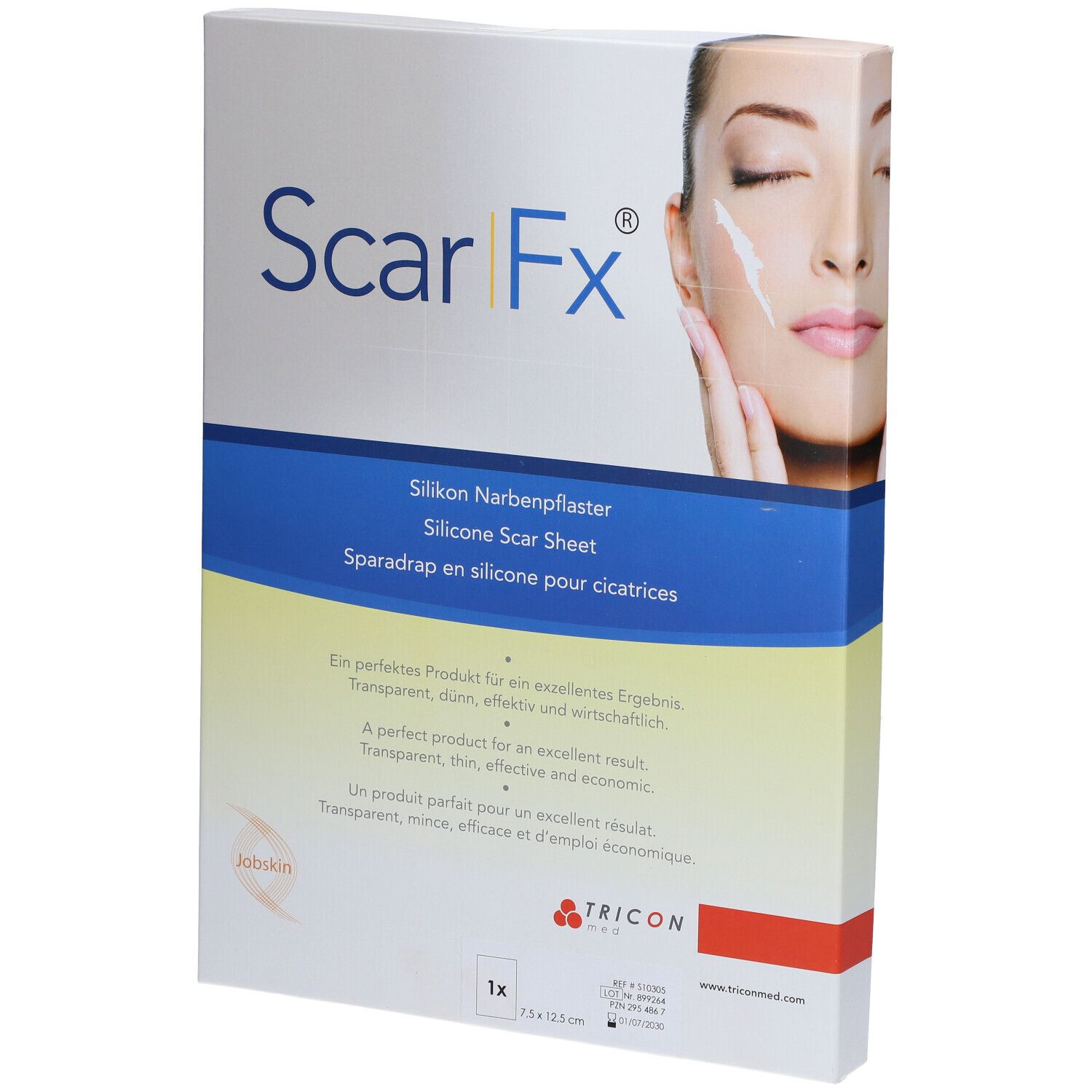ScarFX® silicone scar plaster 7.5 x 12.5 cm, 1 piece