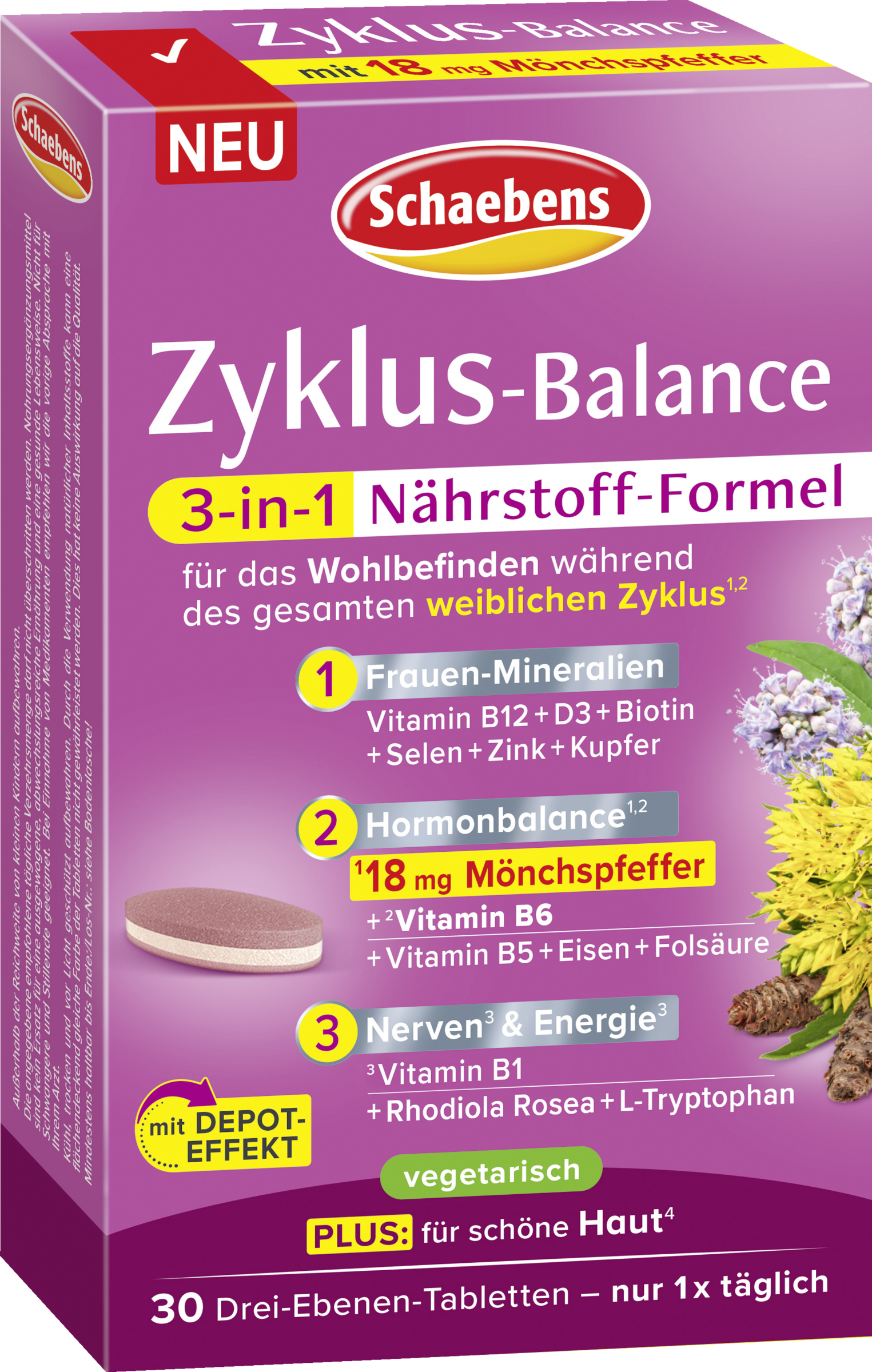 Schaebens Cycle Balance 3-in-1 Nutrient Formula