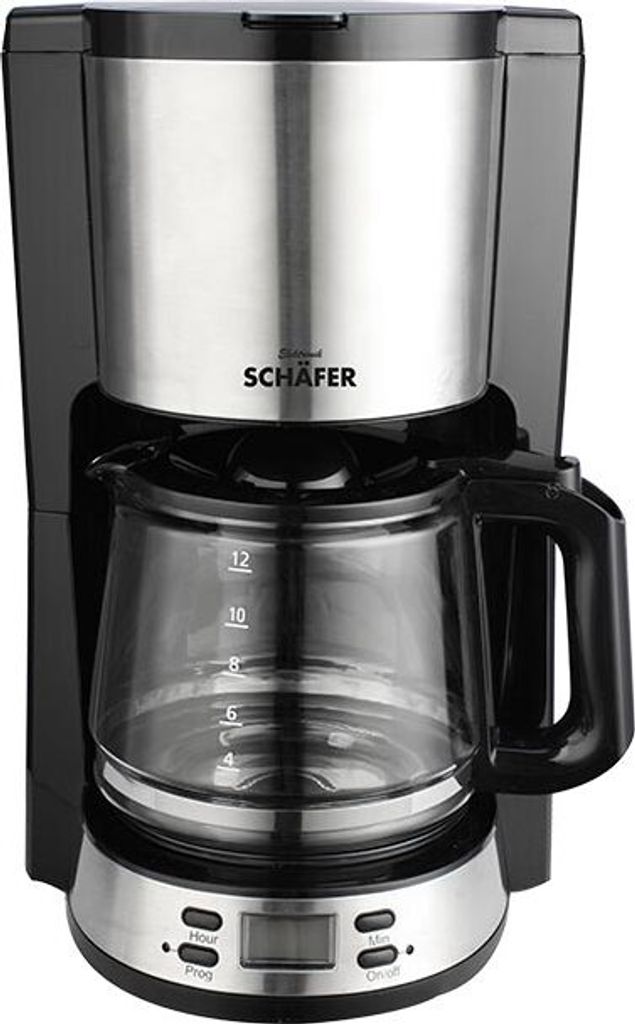 Schäfer 1.5 liter coffee machine with timer, coffee maker 21204