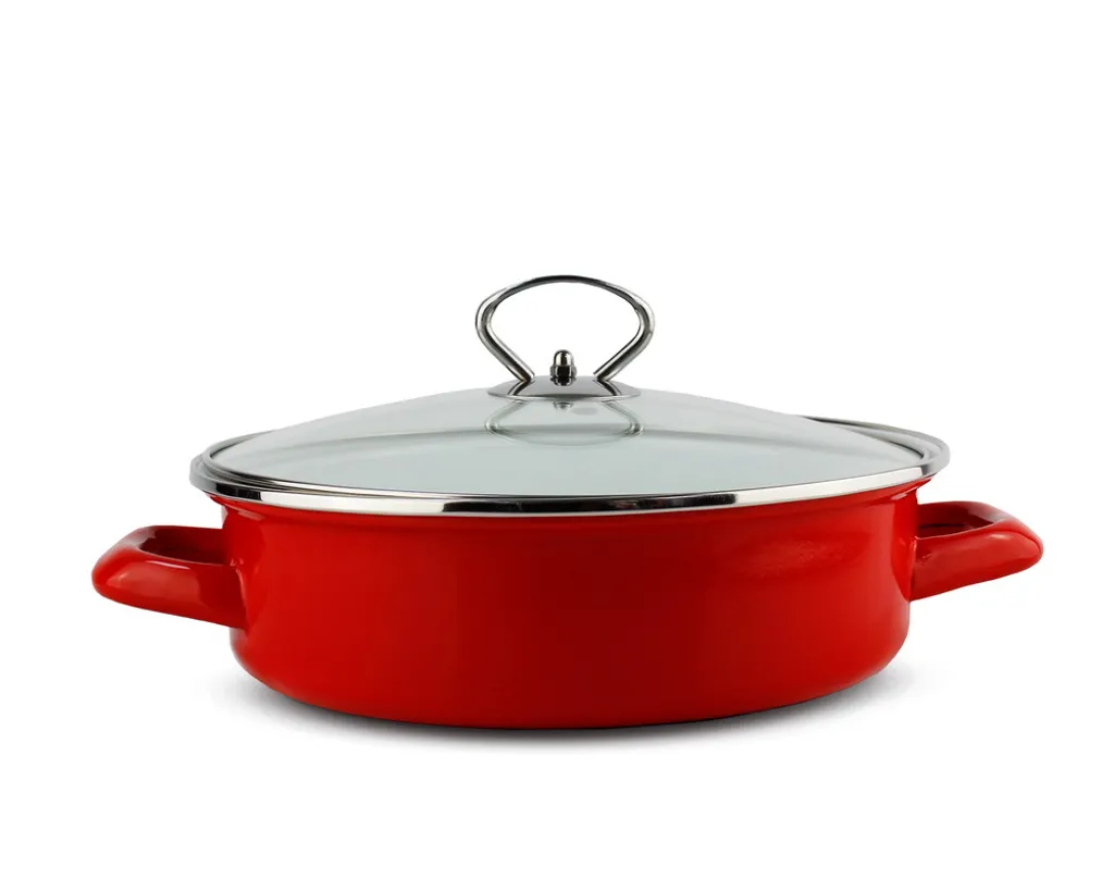 Schaefer Schäfer Ø 24 x 7 cm Serving Pan/Frying Pan 12385 Metallic Red