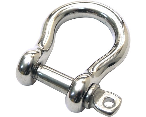 Pösamo Shackle 10 mm (3/8") curved stainless steel A4