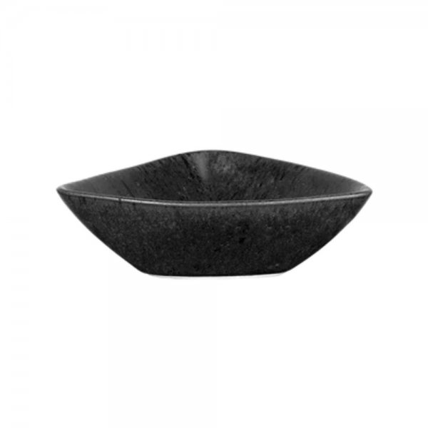 Grande Nero Triangular Black Iron Bowl by Asa