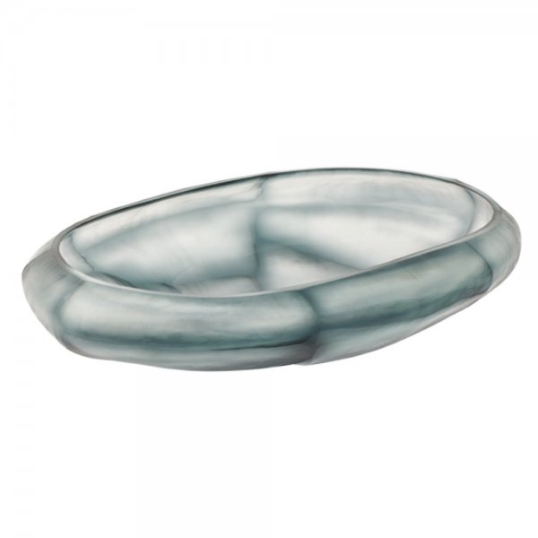 Bowl Boccioni glass smoke blue (43cm) from Lambert - erk