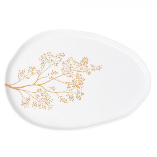 Rader Bowl gold branch gold bird tree white fromräder design