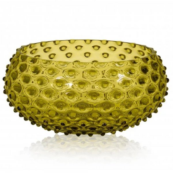 Bowl Hobnail Bowl Bonsai Green (23cm) Klimchi Studio