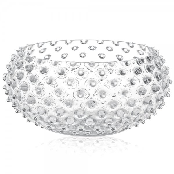 Hobnail Bowl Clear (23cm) by Klimchi Studio
