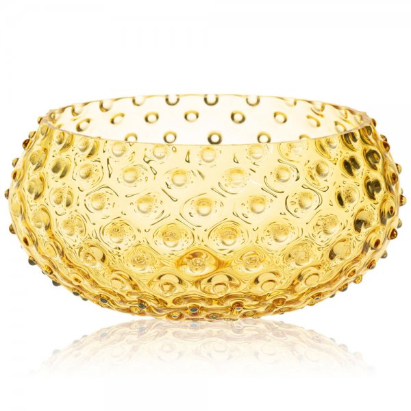Hobnail Bowl Underlay Amber 23cm Klimchi Studio