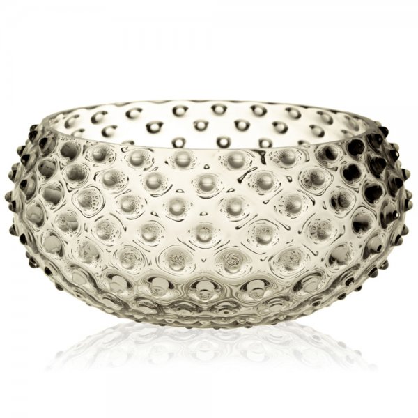 Hobnail Underlay Bowl, Black Smoke, 23cm, Klimchi Studio
