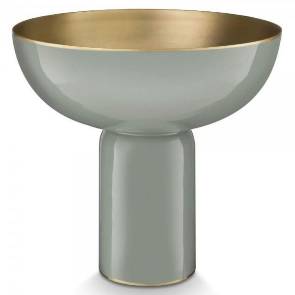 Tall Metal Bowl Green by Pip Studio