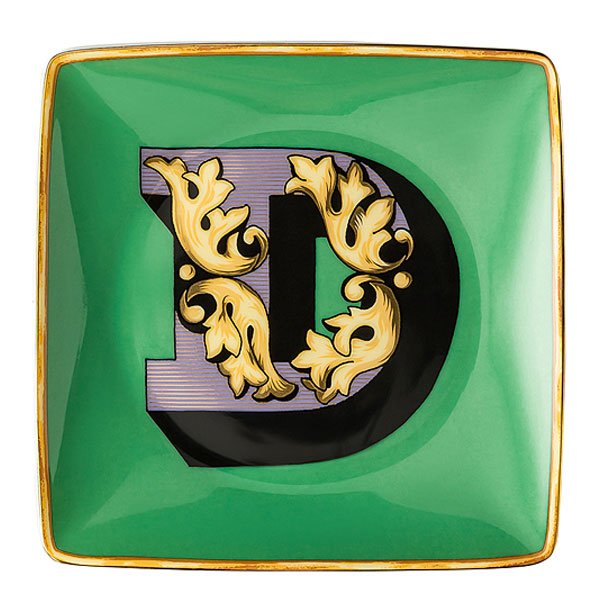 Bowl Holiday Alphabet D by Versace by Rosenthal - er