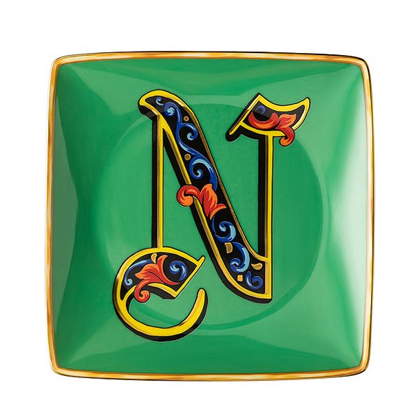Holiday Alphabet N bowl by Versace by Rosenthal - er