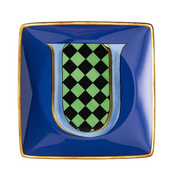Holiday Alphabet U bowl by Versace by Rosenthal - er