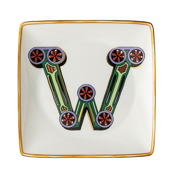 Holiday Alphabet W bowl by Versace by Rosenthal - er