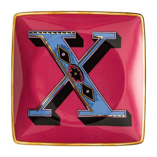 Bowl Holiday Alphabet X by Versace by Rosenthal - er