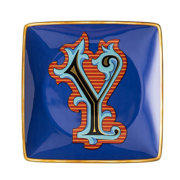 Holiday Alphabet Y bowl by Versace by Rosenthal - er