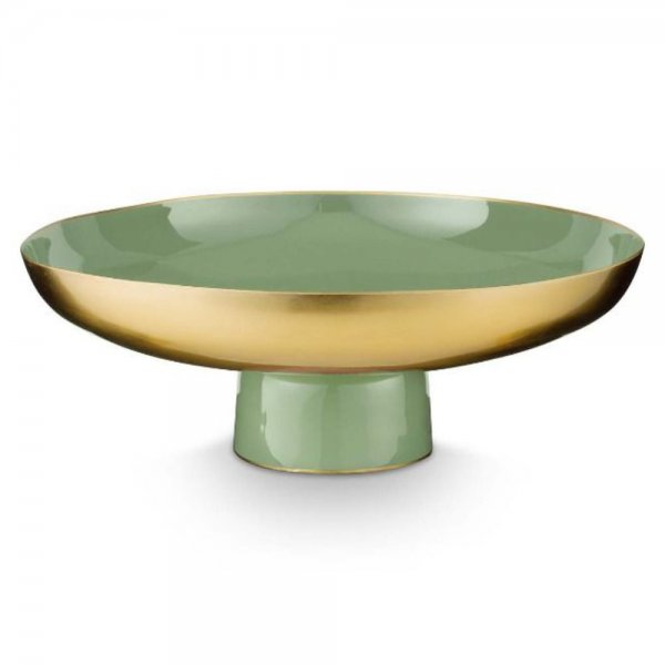 Low Metal Bowl in Mid Green by Pip Studio