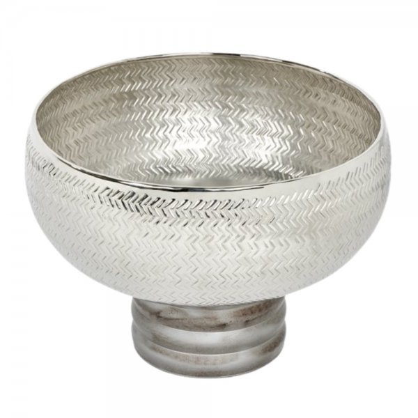 Bowl Osiris aluminum iron partially patinated by LAMBERT