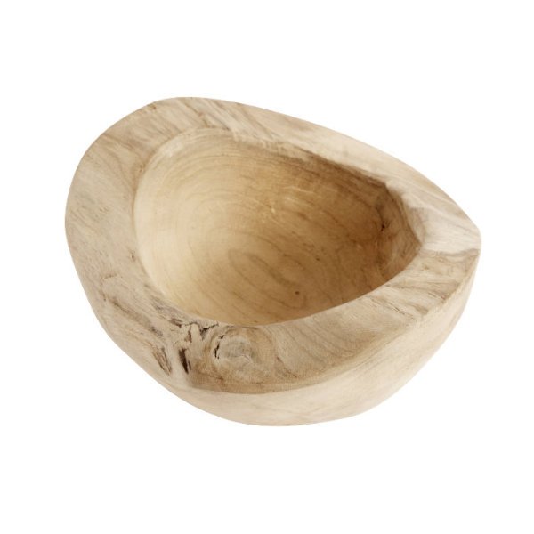 Rustic wooden bowl, 13 cm, by Muubs