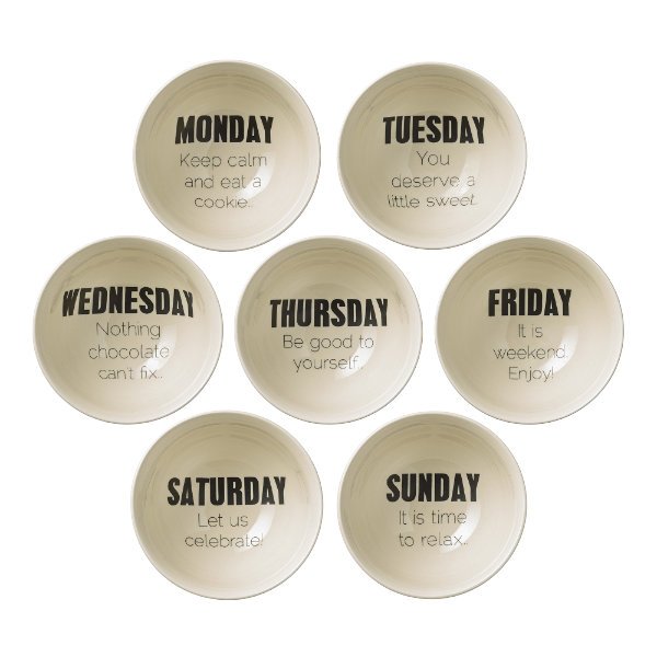 7-piece bowl set by Bloomingville