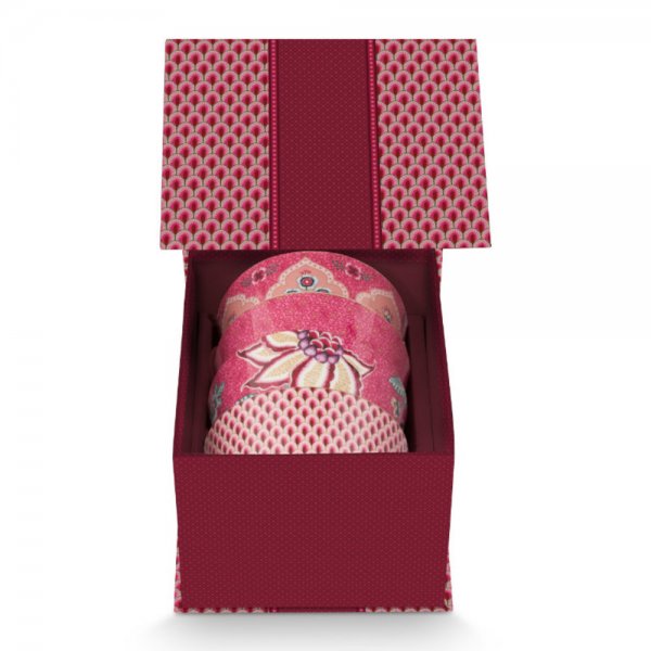 PiP Studio Bowls Set Giftset Oriental Flower Pink 4-piece Pip
