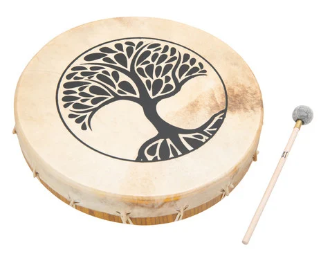 Shaman drum, 35 cm, tree motif