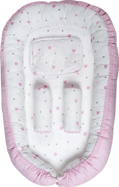 Schardt Baby Nest Hearts, Pink