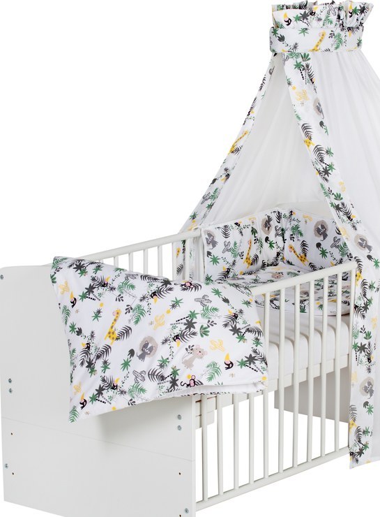 Schardt Classic combination children's bed, white-jungle