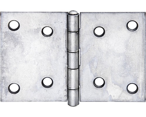 Alberts Wide hinge with riveted stainless steel pin, 60 x 90 mm, stainless steel