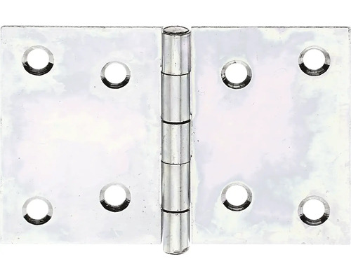 Alberts Wide hinge with riveted brass pin, 60 x 90 mm sendzimir galvanized