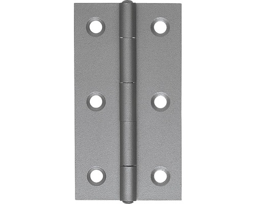 Alberts Narrow hinge with riveted stainless steel pin, 64 x 34 mm, stainless steel
