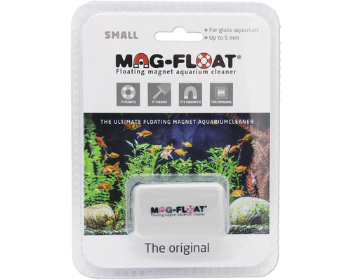 Window cleaner Mag-Float algae magnet small aquarium algae magnet floating approx. 6 x 5.5 x 3 cm glass thickness up to 5 mm