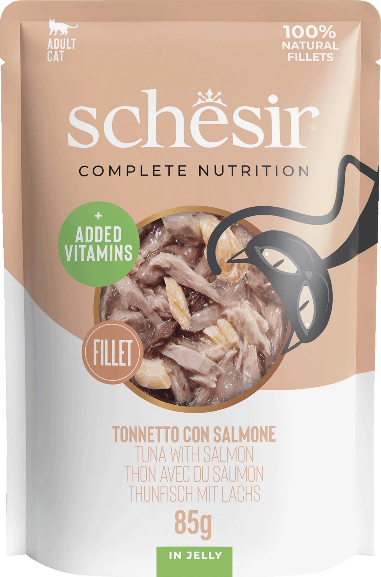 Schesir Cat Complete & Balanced Tuna Salmon in Jelly