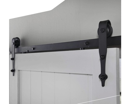 Sliding door system Intersteel 200 cm Classic black