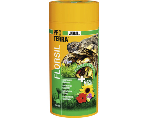 Turtle food JBL PROTERRA FLORSIL basic food with flowers for all tortoises 1000 ml