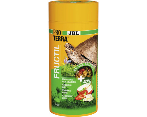 JBL PROTERRA FRUCTIL Tortoise Food, Main Food with Fruits for all Land Tortoises, 1000ml