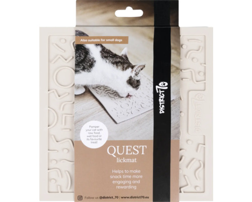 District 70 Quest Lickmat 20 x 20 cm Merengue Lickmat Silicone