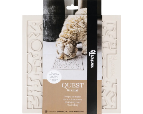 District 70 Quest Lickmat 28 x 28 cm Merengue Lickmat Silicone