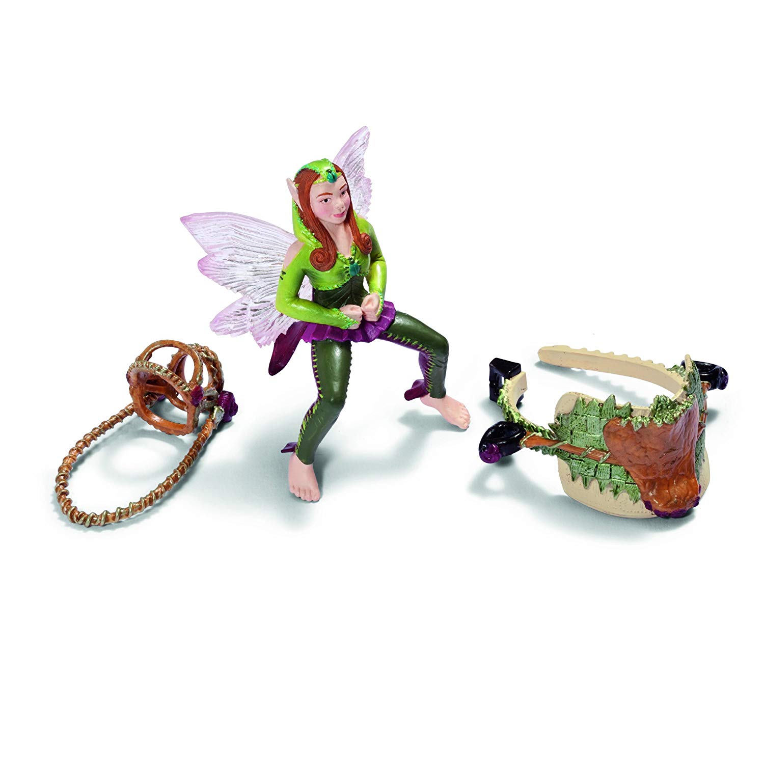 Schleich Elf Riding Set And Forest Elf Playset
