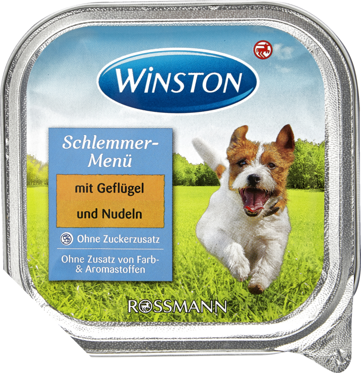 Winston Gourmet menu with poultry & pasta