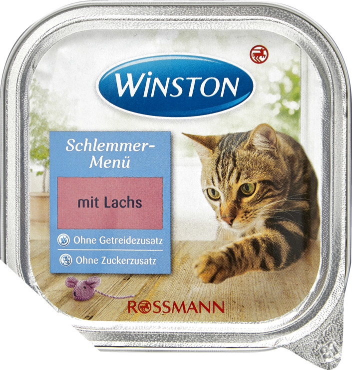 Winston Gourmet menu with salmon