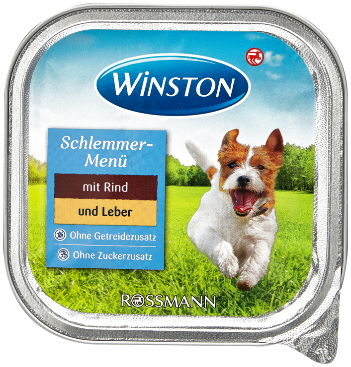 Winston Gourmet menu with beef and liver