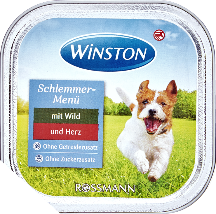 Winston Gourmet menu with game and heart