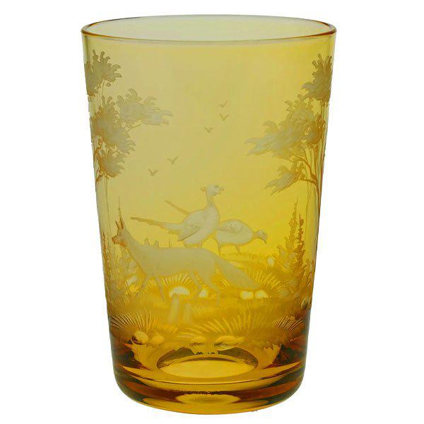 Schliersee Fox and Pheasant Mandarin (12.5cm) from Theresienthal Glas